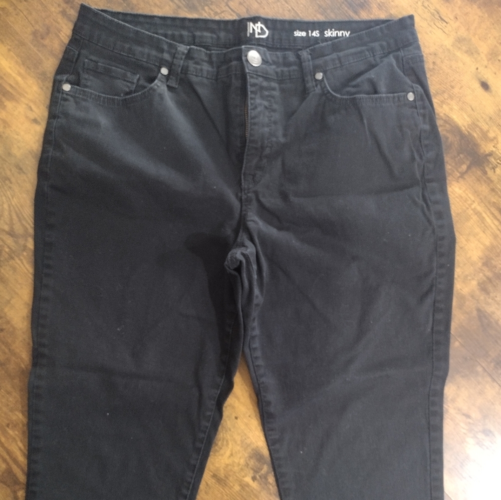 New Directions Black Size 14S Skinny